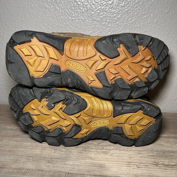 KEEN Durand WP Low Top Hiking Boots Size 9.5 Mens USA Built Brown/Orange main image 5